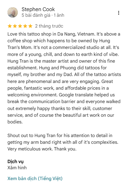 Đánh giá của khách hàng